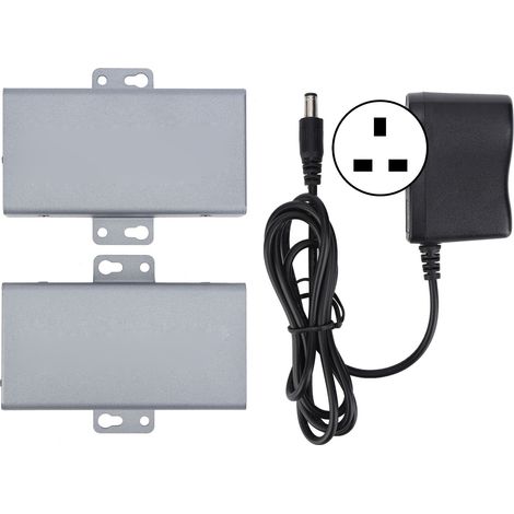 HDMI-Sender/Empfänger mit Adapter zur Signalverlängerung, 110–240 V, UK-Stecker (1/5)