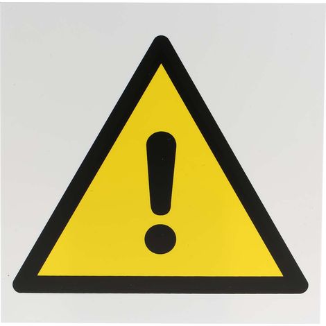 Panneau de danger, avec pictogramme : Danger général " " ( Prix pour 1 )
