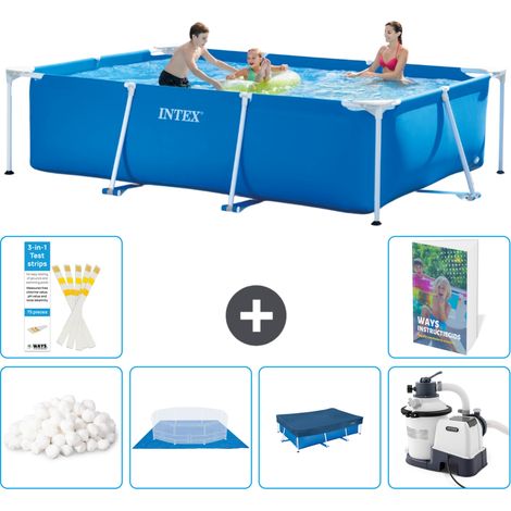 Rechteckiger Frame Pool - 300x200x75 cm - 7-teilig S107