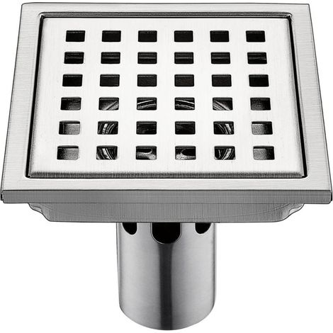 15x15cm Stainless Steel Toilet Floor Drain Large Capacity DN50 Insect Screen Square Leaf Deodorant YMYNY (1/4)