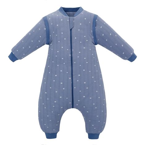 Sac de couchage bébé hiver 2.5 TOG Sac de couchage avec pieds Sac de couchage bébé Petit enfant Coton biologique Sacs de couchage Pyjama extra doux pour garçons et filles (1/5)
