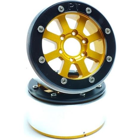 Beadlock Wheels PT-Hammer Gold/Black 1.9