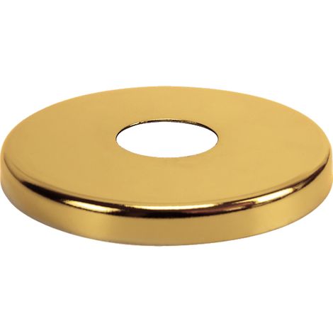 Flache Rosette Gold 1/2"