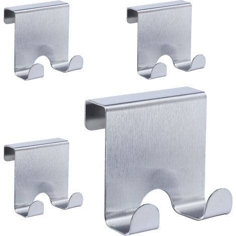 Gancho de puerta de acero inoxidable - 4 piezas (1/5)
