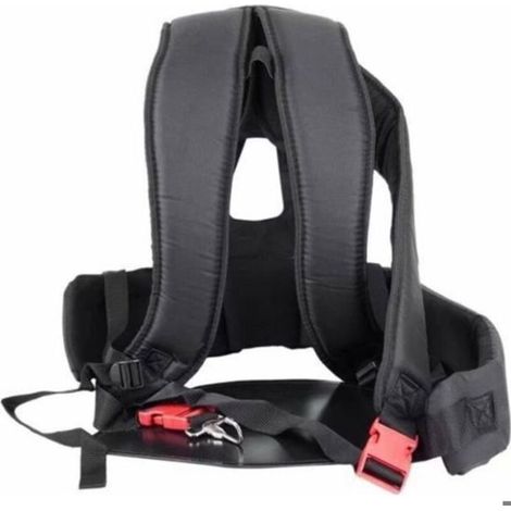 Universal professional harness for backpack brush cutters, cross-body strap for women, durable for trimmers and mowers.