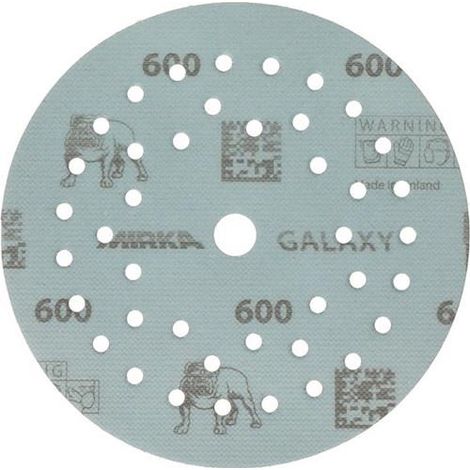 Disco de lija adhesivo GALAXY Grip Multifit 125mm K.600 f.HO/metal/lacado/co. (Por 50)