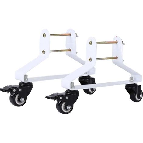 Lot de 2 pieds pour chauffages infrarouges, pieds de chauffage infrarouge, support de radiateur électrique avec roues (1/5)