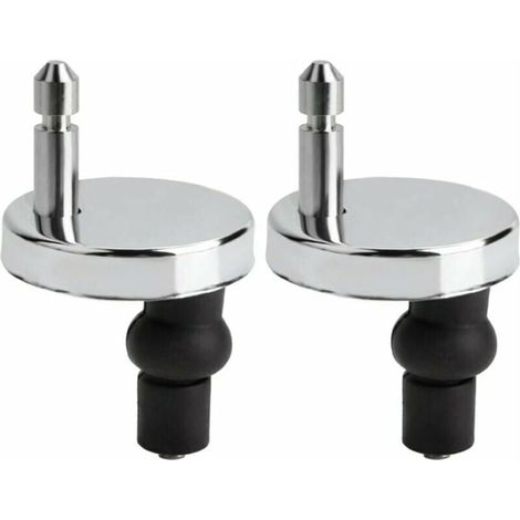 YMYNY 2er-Pack Universal-Toilettensitzbefestigungen, Toilettensitzscharnier, Toilettendeckelabdeckung, Toilettensitzbefestigungen, Ersatz-Toilettensitzbefestigungen, Toilettensitzbefestigungen (1/4)