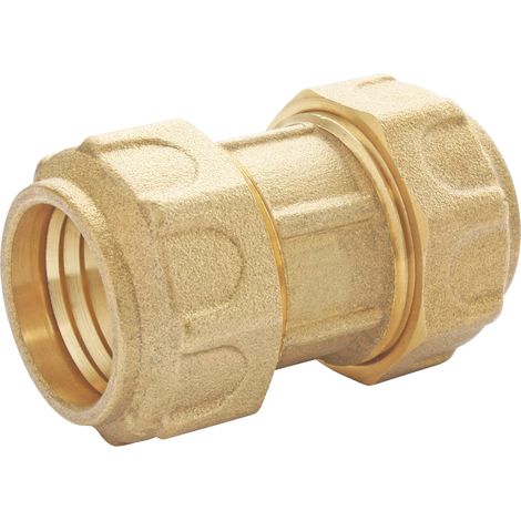 Raccord laiton manchon égal Serrage Extérieur pour tube PE Ø25 mm (1/2)