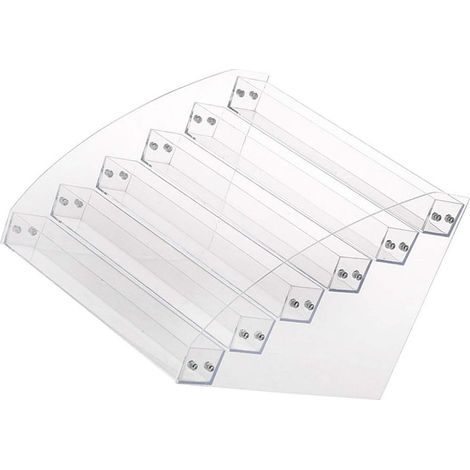 Étagère organisatrice en acrylique pour maquillage, 6 niveaux transparente, rangement et présentation cosmétique durable (1/5)