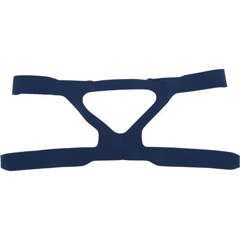 Masque respiratoire lavable bleu avec bandeau CAPA, respirant, protège-visage ajustable, sangle de tête réutilisable (1/5)