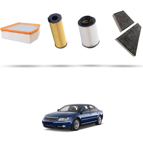 Kit tagliando 4 filtri compatibile con Vw Phaeton 3.0 TDI V6 176kw dal 2007 (1/5)