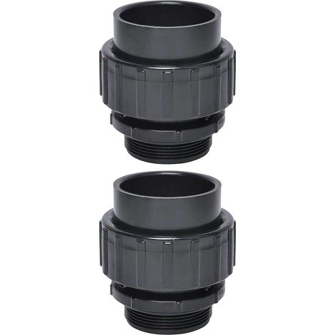 2 Stück Slip-Fitting-Schnellverbinder-Ersatz für Schwimmbadpumpe, 1,5" bis 2" Slip-Union-Steckverbindungsadapter, universelles Zubehör (1/5)
