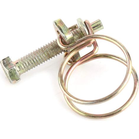 Colliers de serrage 10 pcs Réglable Double Fil Tuyau D'eau Barb Collier De Pince Pince À Cerceau Plomberie Attache(19mm(16-19))+colliers de serrage pour tuyau (1/5)