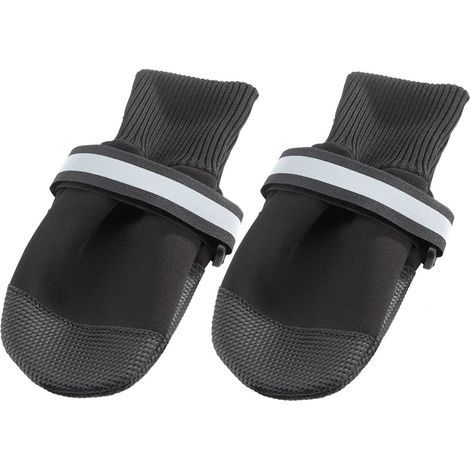Ferplast PROTECTIVE SHOES Scarpette protettive per cani. Variante L - Misure: 8 x 9 x h 10 cm - Nero