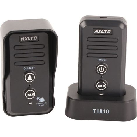 Sonnette interphone sans fil longue portée 1500 m, étanche et rechargeable pour la maison, prise US 100-240 V (1/5)