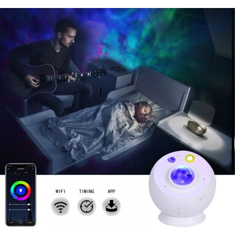 Filiyano – lampe à motif lune – Projecteur d'étoiles LED, éclairage galaxie, télécommande intelligente Wi-Fi, lampe à motif lune, ciel étoilé (1/2)