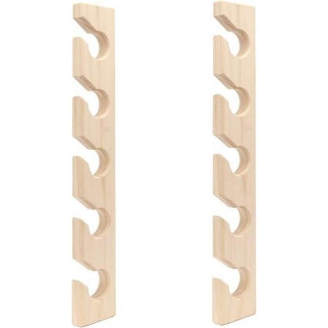 2 Pcs Porte-Chapeau pour Mur en Bois Casquettes de Baseball Organisateur Mural Support Chapeau Vertical Placard (1/4)