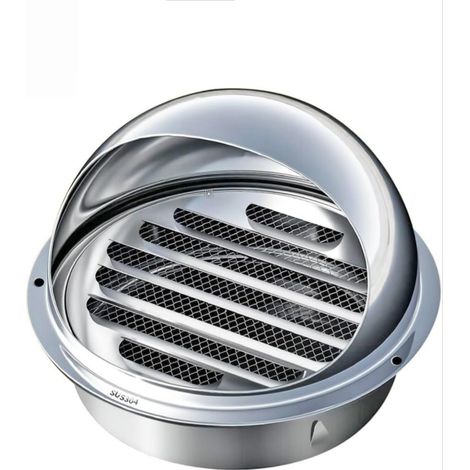 Griglia di ventilazione, griglia di ventilazione in acciaio inossidabile, griglia di ventilazione rotonda per cappa aspirante, griglie di ventilazione sferiche, 160 mm