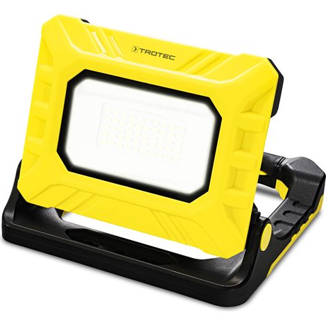 Trotec – Projecteur de chantier LED portable 20W – 2000 lumens – Batterie 20V/2Ah – 3 niveaux de luminosité – Charge USB intégrée (1/5)