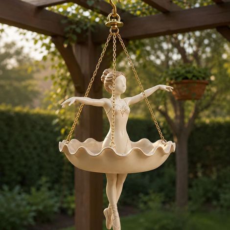 Neu gestalteter, niedlicher Hängepflanztopf mit Balletttänzerin-Motiv -