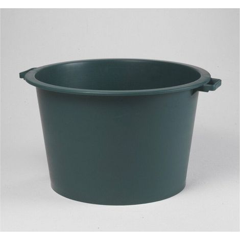 Baquet rond 75l vert Canada – Plastique résistant aux chocs – Grande capacité pour jardinage et stockage – Empilable et facile à nettoyer (1/3)