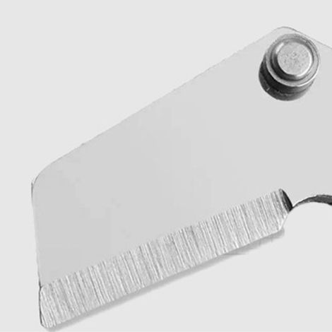 Tragbares, multifunktionales, sechseckiges Klappmesser aus Edelstahl mit Schlüsselring, geeignet für den Outdoor-Einsatz, Farbe Titan. (1/4)