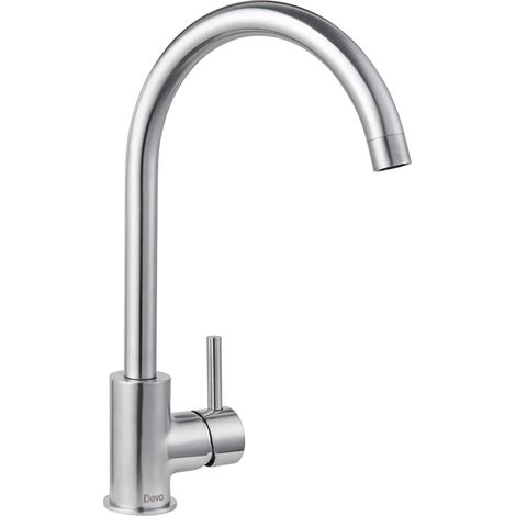 Deva Indi Kitchen Sink Mixer Tap - Brushed Chrome