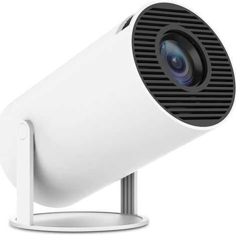 Tragbarer Projektor, kompatibel mit 4K und Full HD 1080p, Mini-Projektor mit Android 11, 5G WiFi6 BT5.0 Smart-Projektor mit automatischer horizontaler Korrektur, um 180° drehbarer Outdoor-Projektor fü
