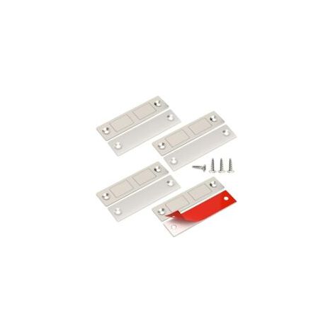 Leistungsstarke Schranktürmagnete, 4er-Set, ultradünne Magnetverschlüsse für Küchenschränke, magnetische Türhaken, Möbelverschlüsse für Schubladen, Kleiderschränke und Schiebetüren