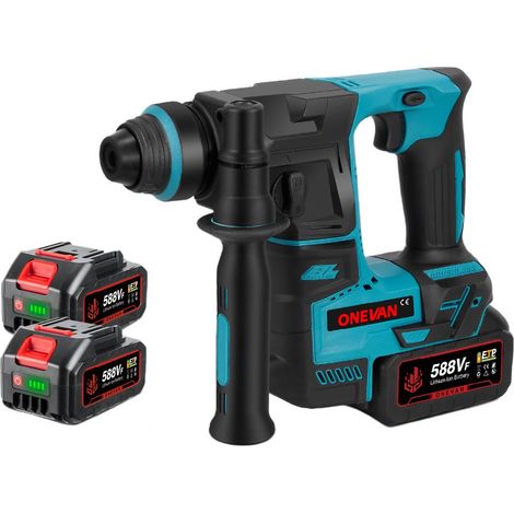 Perforateur SDS-Plus 27 mm ,Perforateur-burineur léger(1.6kg) brushless - Deux batteries et un chargeur (1/5)