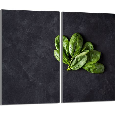 Placa protectora de vidrio para estufa 2x30x52 Albahaca (1/5)