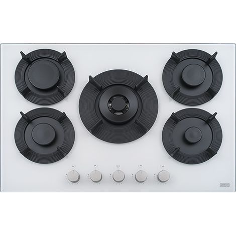 Franke FHMF 755 4G DC C WH. Colore del prodotto: Bianco, Posizionamento dell'apparecchio: Da incasso, Dimensione della larghezza del piano cottura: 75 cm. Bruciatore piccolo: 1000 W,... - 106.0541.753 (1/2)