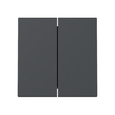 Plaque de finition Gira 329528 double interrupteur anthracite
