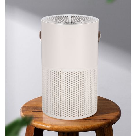 Mini purificador de aire con tecnología iónica para el hogar, la oficina y la sala de estar: diseño silencioso e inteligente con carcasa de ABS y control de viento. (1/5)