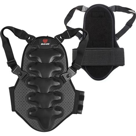 Protection dorsale pour moto, coussin de Protection EVA épais détachable, pour moto, vélo de montagne, patinage, ski (1/5)