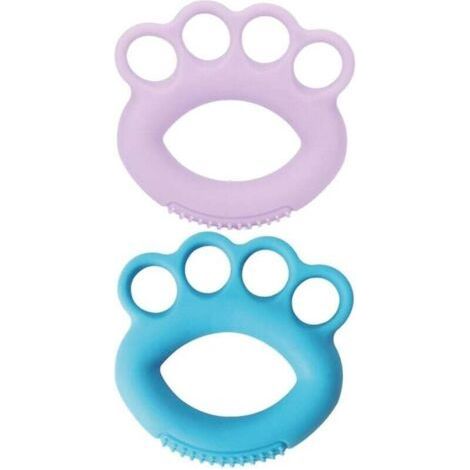 Hand Grip Strengthener, Finger Trainer, Forearm Exerciser Finger Silicone Exercise Rings, Muscle Training for Muscle Training, Climbing and Fitness(2 Pieces) (1/4)