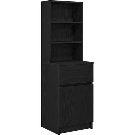 Maison Exclusive - Comodino Nero 39x35x125 cm in Legno Multistrato