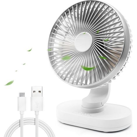 Ventilateur de bureau portable rechargeable (1/5)