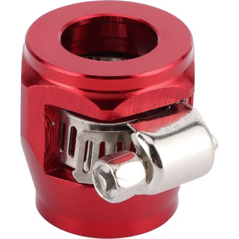 Embout de finition pour flexible 8AN, raccord de tuyau adaptateur clip en rouge pour conduite de carburant, huile, gaz ou air (1/5)