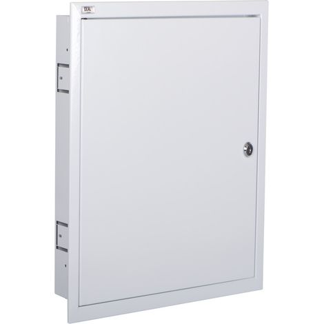Tabella di distribuzione incorporata - Acciaio bianco - 3x18 moduli - IP30 (1/3)