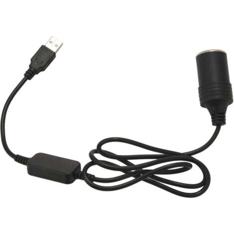 USB 5V une 12V Voiture Adaptateur Allume-Cigare CâBle Convertisseur (1/4)
