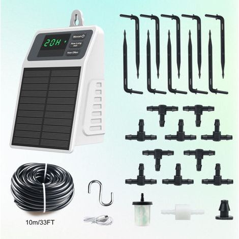 Système d'arrosage automatique intelligent à énergie solaire 2026, adapté aux jardins et aux terrasses Utilisable à l'intérieur comme à l'extérieur. (1/5)