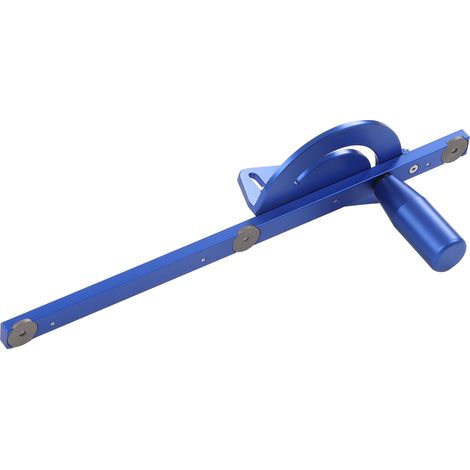 Système de guide d'onglet précis en alliage d'aluminium avec tige de poussée pour scie circulaire de table, idéal pour le travail du bois. (1/5)
