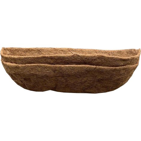 Pack of 2 Extra Deep Coco Wall Trough Planter Liner (60cm) (1/4)
