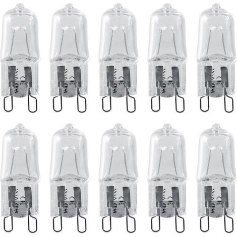 Ampoule G9 - Écologique - 10pcs - 40W - Blanc chaud - Halogène - Intérieur (1/4)