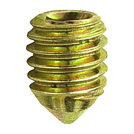 Grani per maniglie zincato giallo M6x8 mm. - 10 pz.
