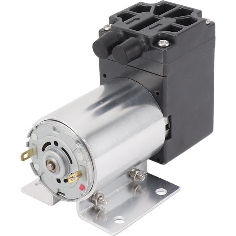 Pompe à vide 12 V, mini pompe à vide sans huile, pression négative 65-120 kPa, débit 5 L/min, avec support (1/5)