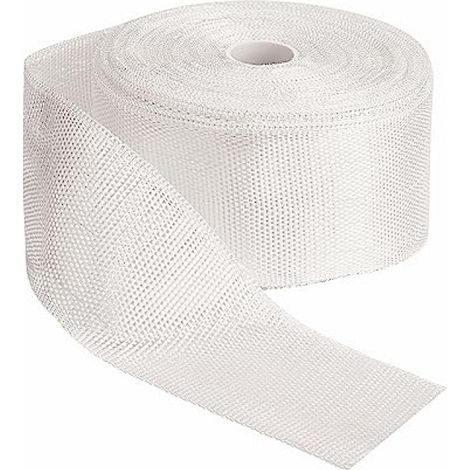 Non Adhesive Woven Fiberglass Cloth Roll – Single Mesh Tape Insulation Reinforcement Repair Tape – Suitable Marine Mold Winding Sealing – 2 Inch x 99 Feet (1/5)