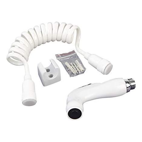 Intimdusche mit Bidet – Komplettset – Robustes PVC – Für die tägliche Hygiene – Badezimmer – 1,20 m Schlauch (1/5)